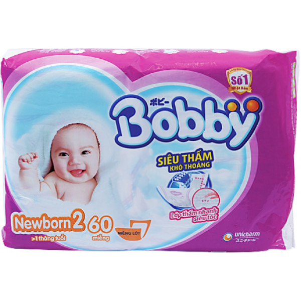 Tã Giấy Bobby Fresh Newborn 2-60