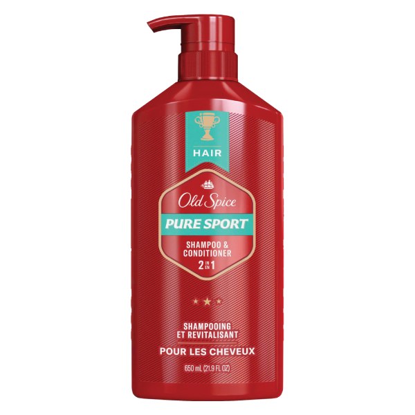 Dầu Gội Xả Old Spice 2in1 Pure Sport 650Ml