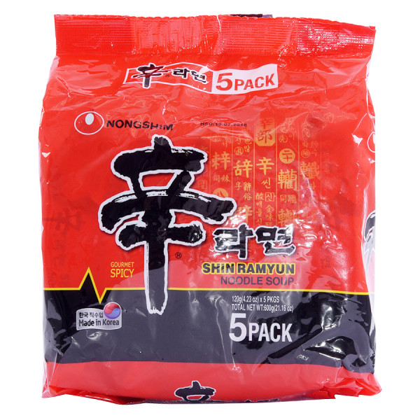 Lốc 5 Mì Shin Ramyun Gói 120G