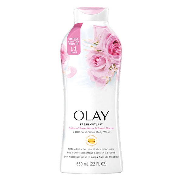Sữa Tắm Olay Nước Hoa Hồng & Mật Ngọt 650Ml