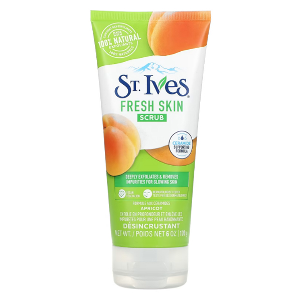 Sữa Rửa Mặt St.Ives Tẩy Tế Bào Chết Tươi Mát Hương Mơ 170G