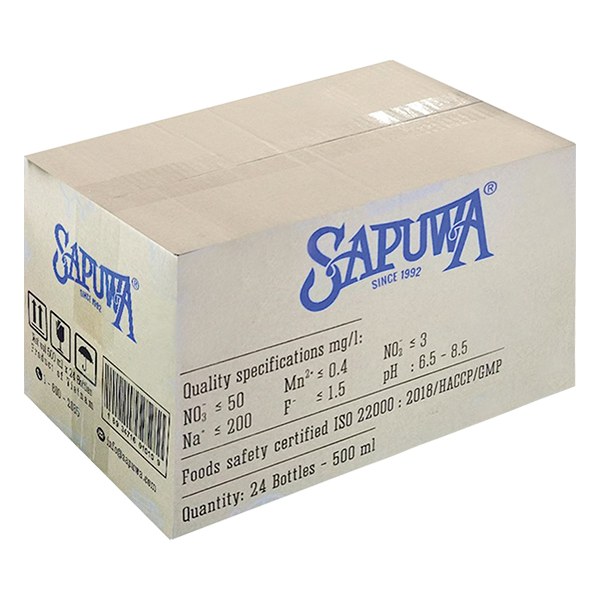 Nước Tinh Khiết Sapuwa Thùng 24 Chai 500Ml