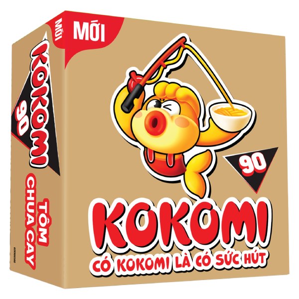Mì Kokomi Đại 90 Tôm Chua Cay Thùng 30 Gói 90G