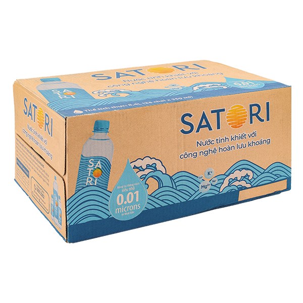 Nước Tinh Khiết Satori Thùng 24 Chai 500Ml 