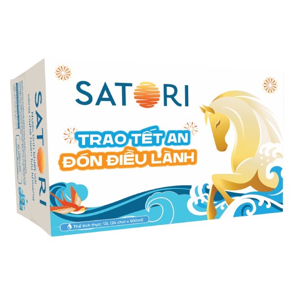 Nước Tinh Khiết Satori Thùng 24 Chai 500Ml