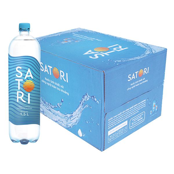 Nước Tinh Khiết Satori Thùng 12 Chai*1.5L