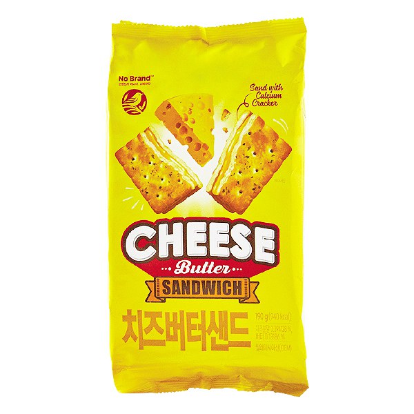 Bánh Quy No Brand Kẹp Phô Mai Gói 190G