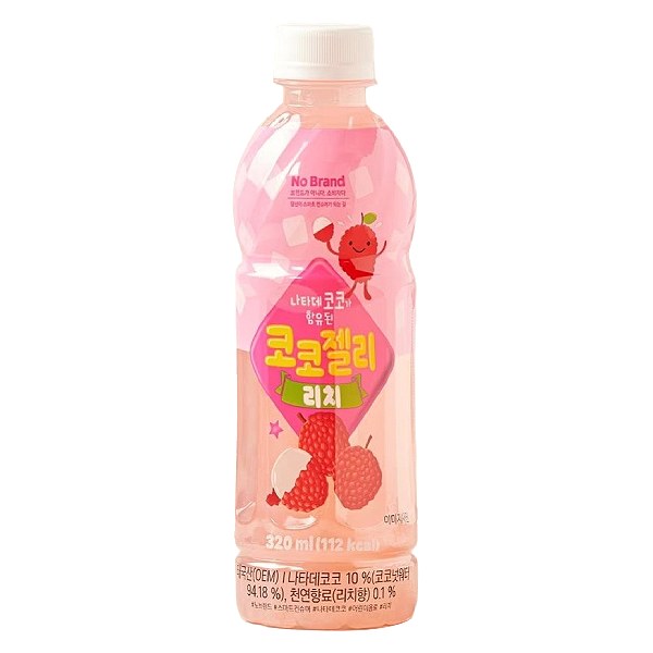 Nước Thạch No Brand Vị Vải Chai 320Ml