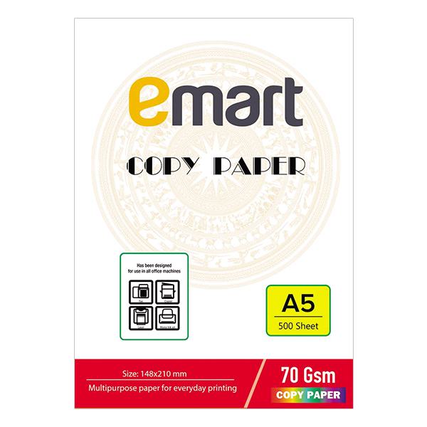 Giấy In A5 Emart 500 Tờ 70GSM