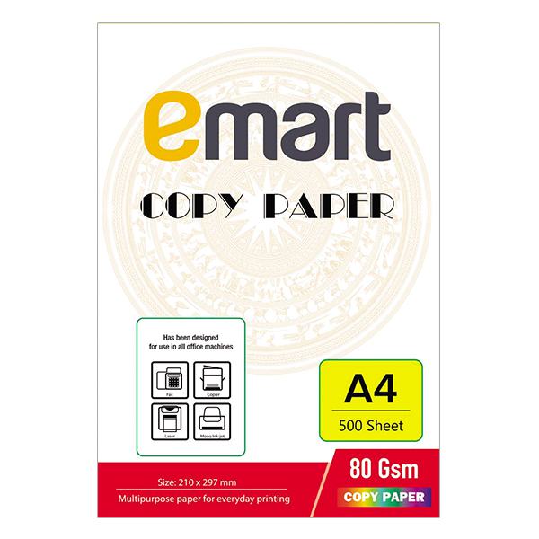 Giấy In A4 Emart 500 Tờ 80GSM