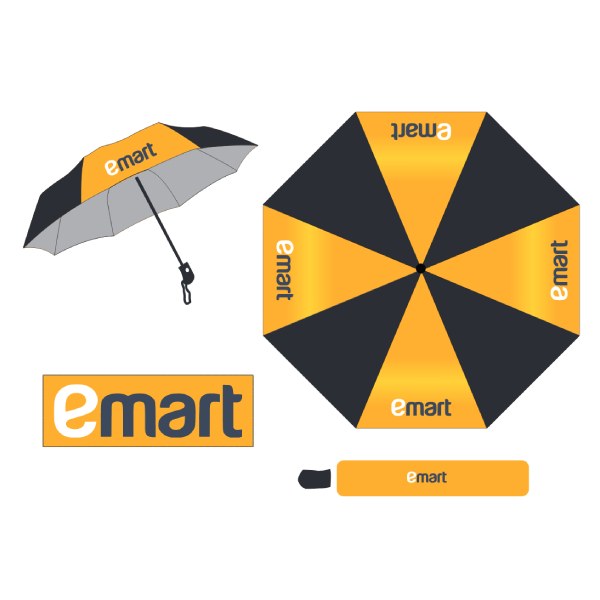 Dù Gấp 3 Tự Động 1 Chiều Emart