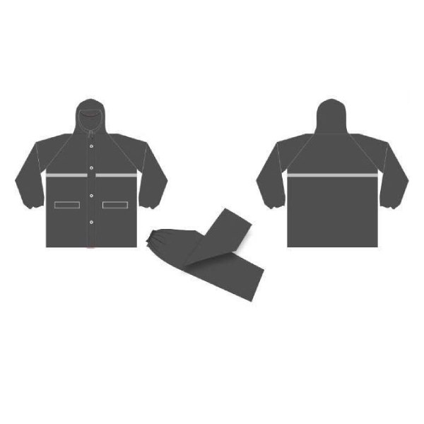 Áo Mưa Bộ Vải Dù Tổ Ong Phản Quang Size 3XL