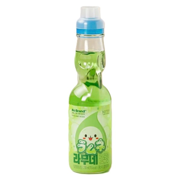 Nước Uống Có Ga Ramune No Brand Dưa Lưới Chai 200Ml