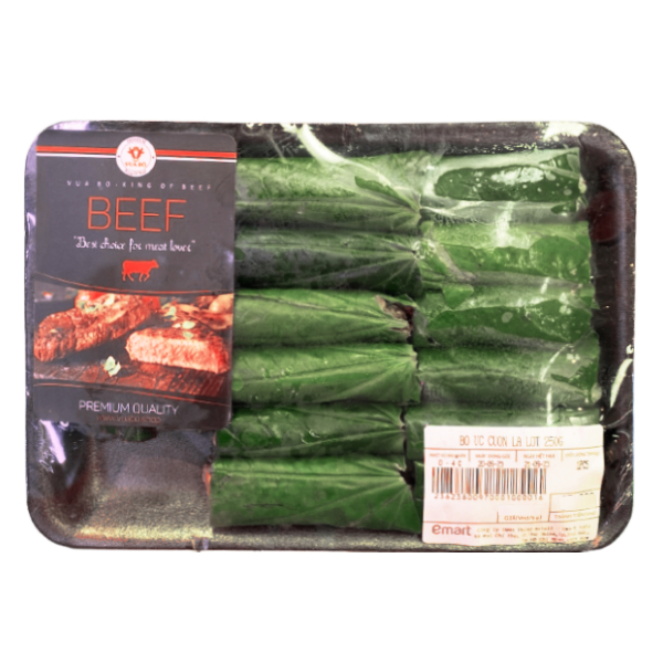 Bò Úc Cuộn Lá Lốt Vua Bò 250G