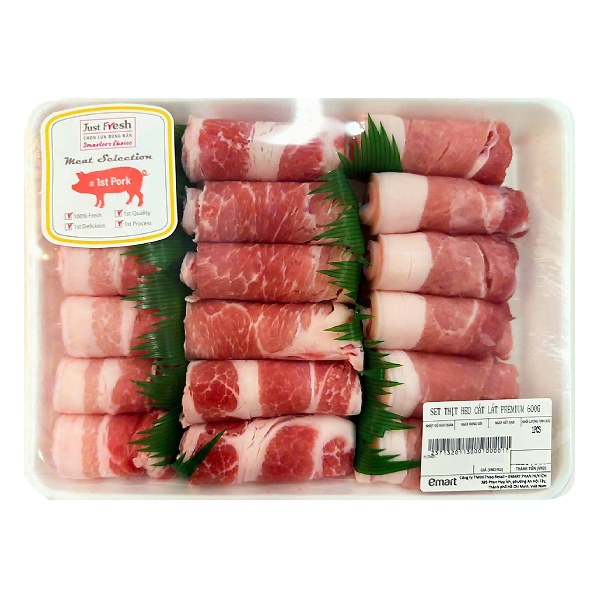Thịt Heo Cắt Lát Premium 600G