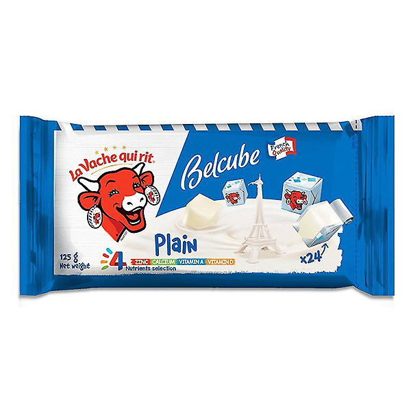 Phô Mai Vuông Con Bò Cười Belcube Vị Sữa 125G