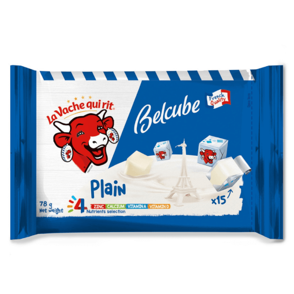 Phô Mai Vuông Con Bò Cười Belcube Vị Sữa 78G