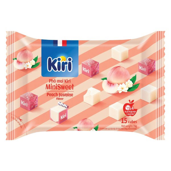 Phô Mai Kiri Vị Bánh Tart Đào Hoa Nhài Gói 78G