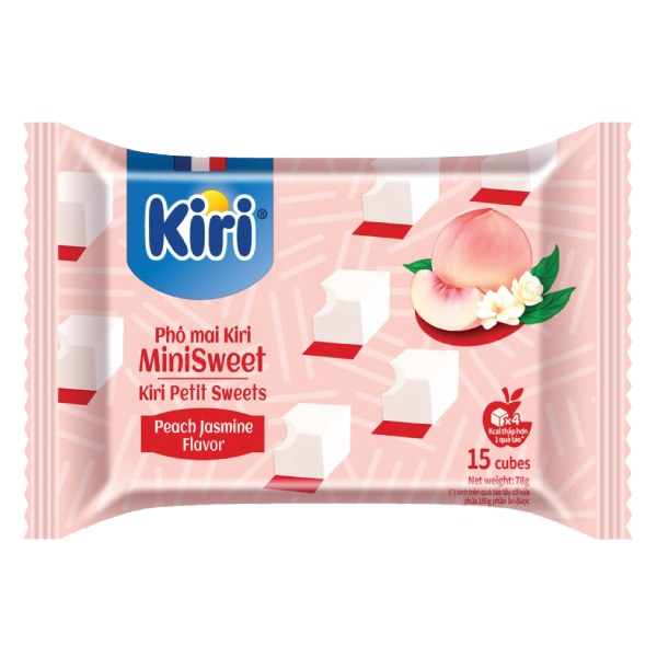 Phô Mai Kiri Vị Bánh Tart Đào Hoa Nhài Gói 78G