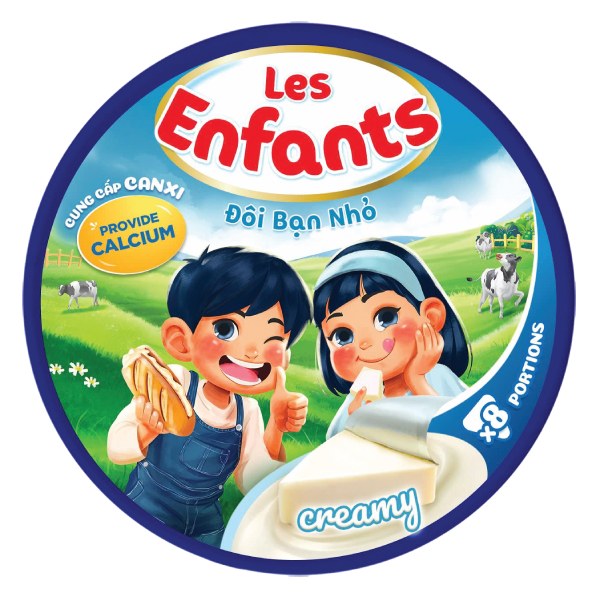 Phô Mai Les Enfants Hộp 8 Miếng 112G