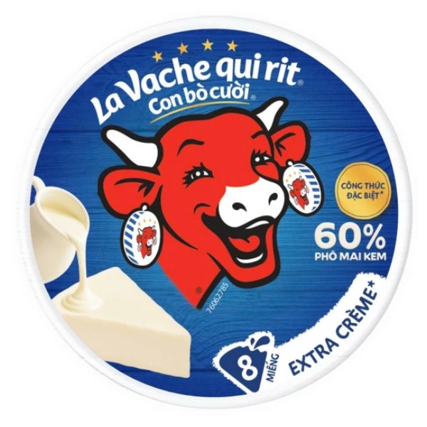 Phô Mai Con Bò Cười Extra Cream 8 Miếng 112G