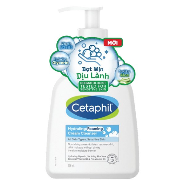 Sữa Rửa Mặt Cetaphil Tạo Bọt Dịu Lành 236Ml