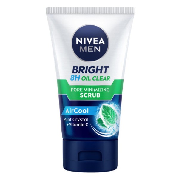 Sữa Rửa Mặt Nivea Men 8H Oil Clear Scrub 100G