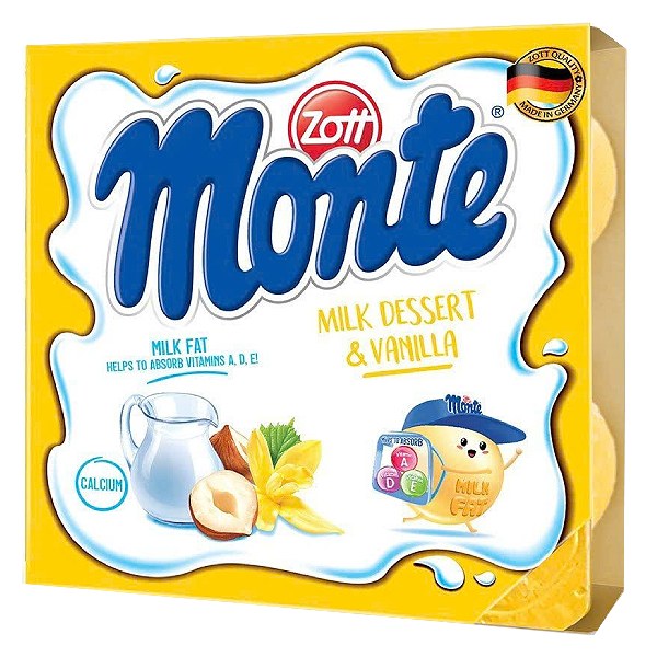 Lốc 4 Váng Sữa Zott Monte Vị Vani 55G