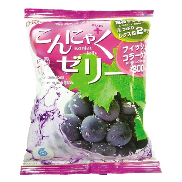 Thạch Rau Câu Konjac Jelly Vị Nho Gói 96G