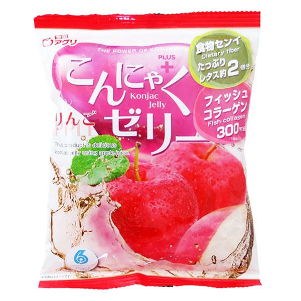 Thạch Rau Câu Konjac Jelly Vị Táo Gói 96G