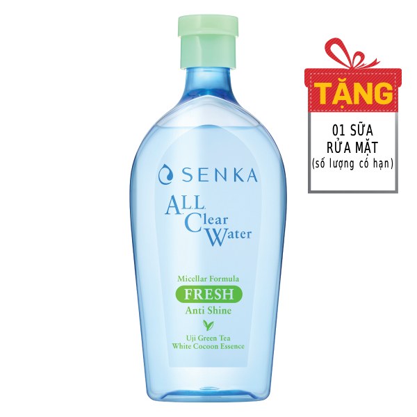 Nước Tẩy Trang Senka Fresh Giảm Bóng Nhờn 400Ml