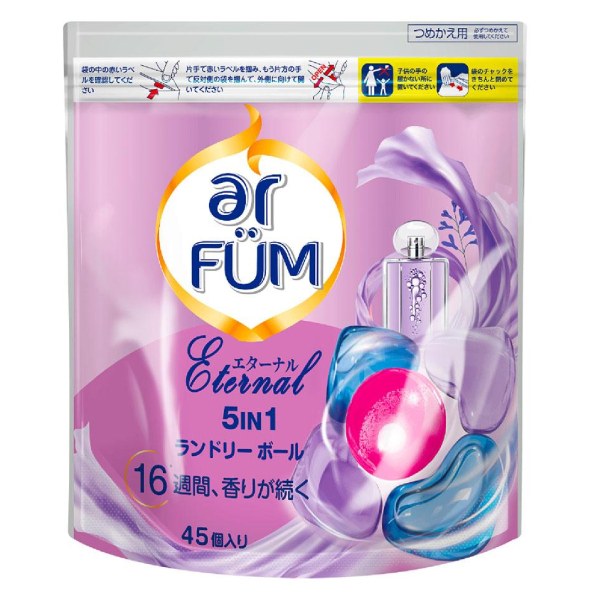 Viên Giặt Xả 5in1 Arfum Eternal Túi 45 Viên