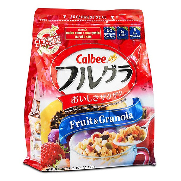 Ngũ Cốc Calbee Trái Cây Túi 482G