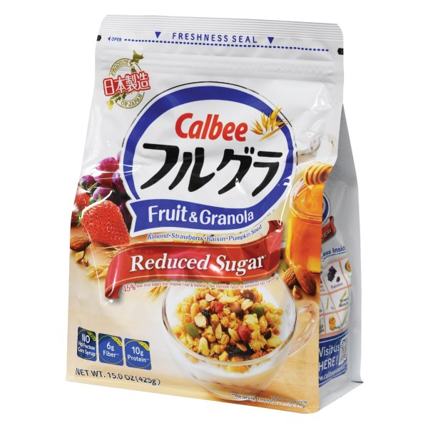 Ngũ Cốc Calbee Trái Cây Ít Đường Túi 425G