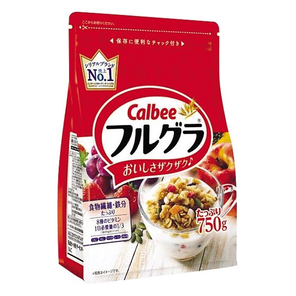 Ngũ Cốc Calbee Trái Cây Túi 750G