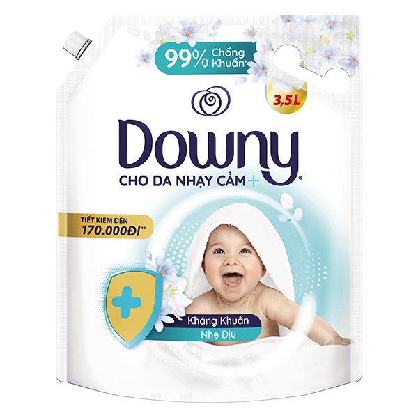 Nước Xả Vải Downy Dịu Nhẹ Túi 3.5L