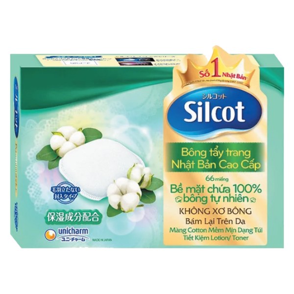 Bông Tẩy Trang Silcot Premium 66 Miếng