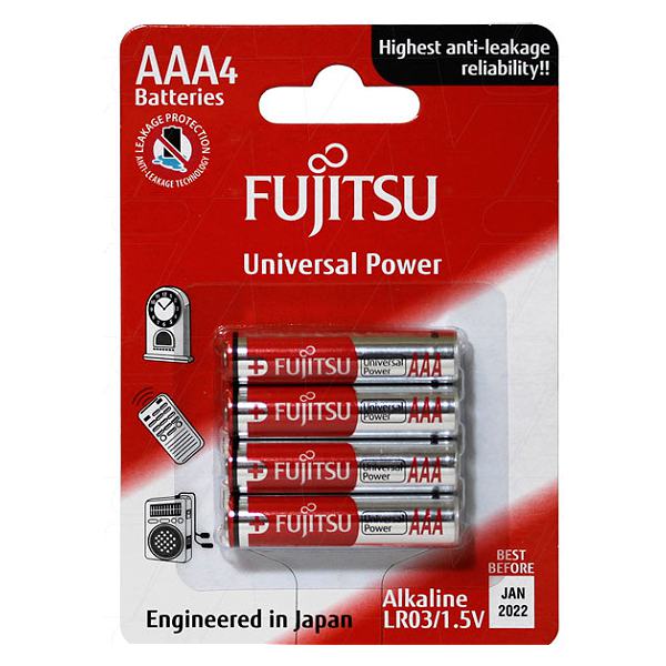 Pin Fujitsu Alkaline LR03 4B Size AAA