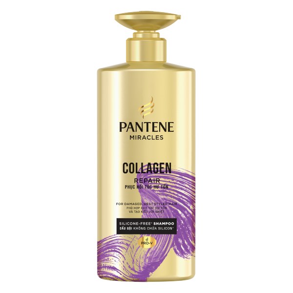 Dầu Gội Pantene Collagen Phục Hồi Hư Tổn Chai 500Ml