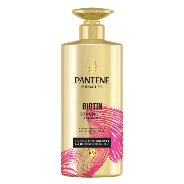 Dầu Gội Pantene Biotin Dưỡng Tóc Chắc Khoẻ Chai 500Ml