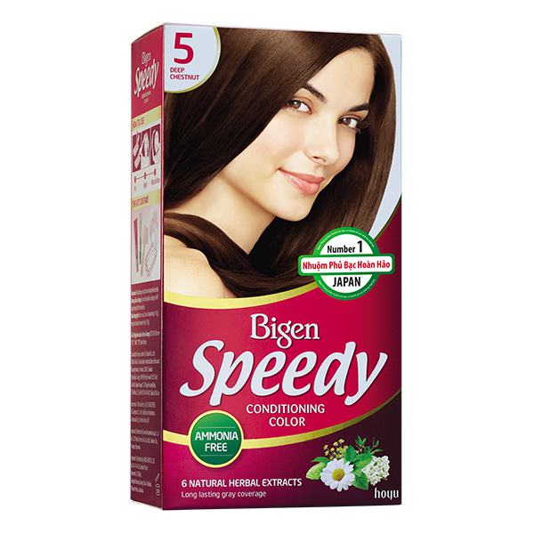 Thuốc Nhuộm Tóc Bigen Speedy No.5 Nâu Hạt Dẻ Đậm