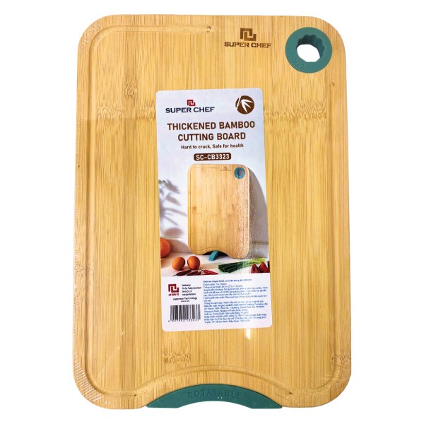 Thớt Tre Có Chân Super Chef SC-CB3323