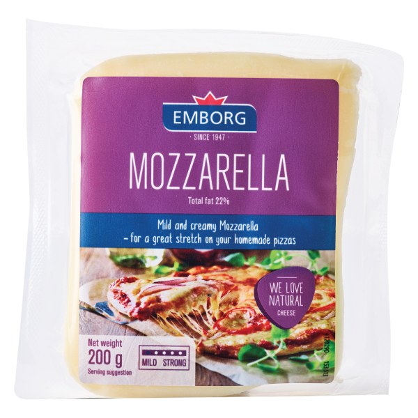 Phô Mai Emborg Mozzarella Nguyên Khối 200G