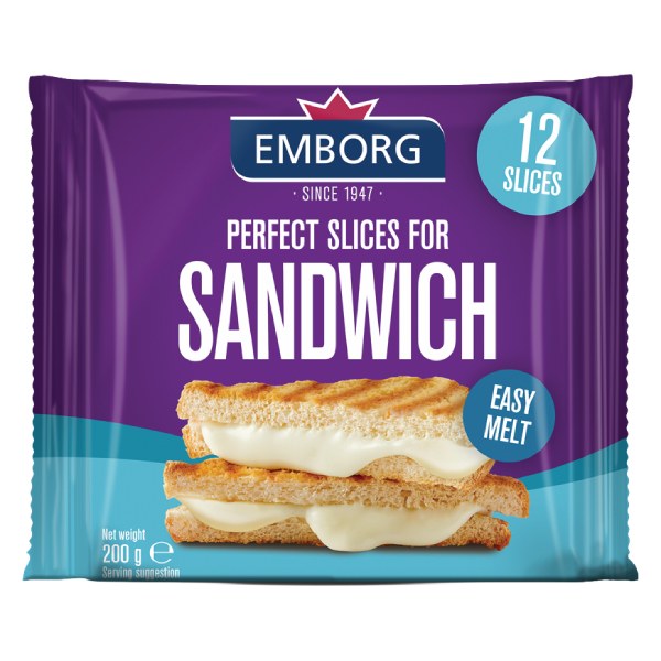 Phô Mai Lát Emborg Sandwich 200G