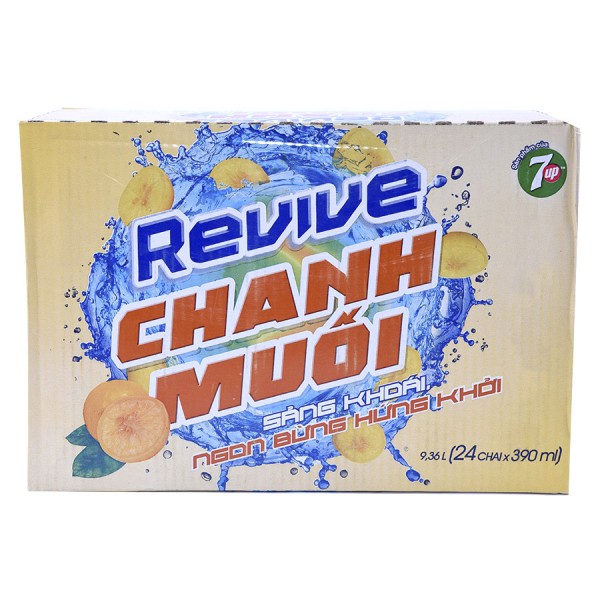 Nước Chanh Muối Revive Thùng 24 Chai 390Ml