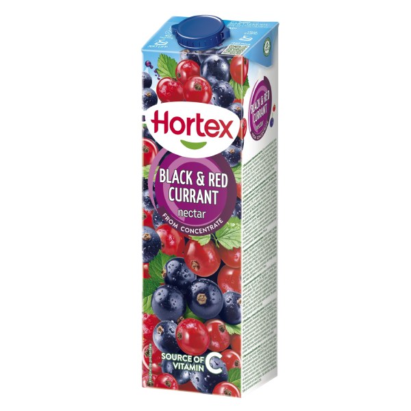 Nước Ép Hortex Lý Chua Đen & Lý Chua Đỏ 1L