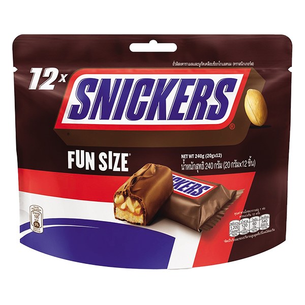 Kẹo Socola Snickers Funsize 240G