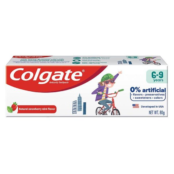 Kem Đánh Răng Trẻ Em Colgate Ngừa Sâu Răng 6-9 Tuổi 80G