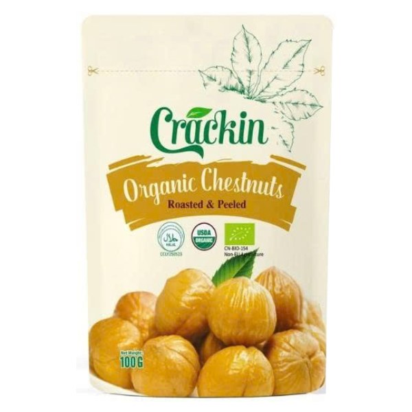 Hạt Dẻ Hữu Cơ Crackin Rang Tách Vỏ Gói 100G