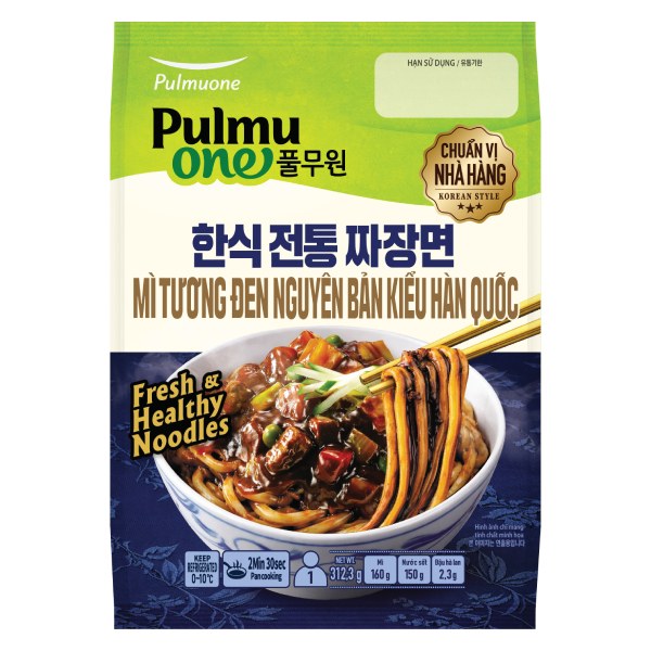 Mì Tương Đen Pulmuone Nguyên Bản Kiểu Hàn Quốc Gói 312.3G